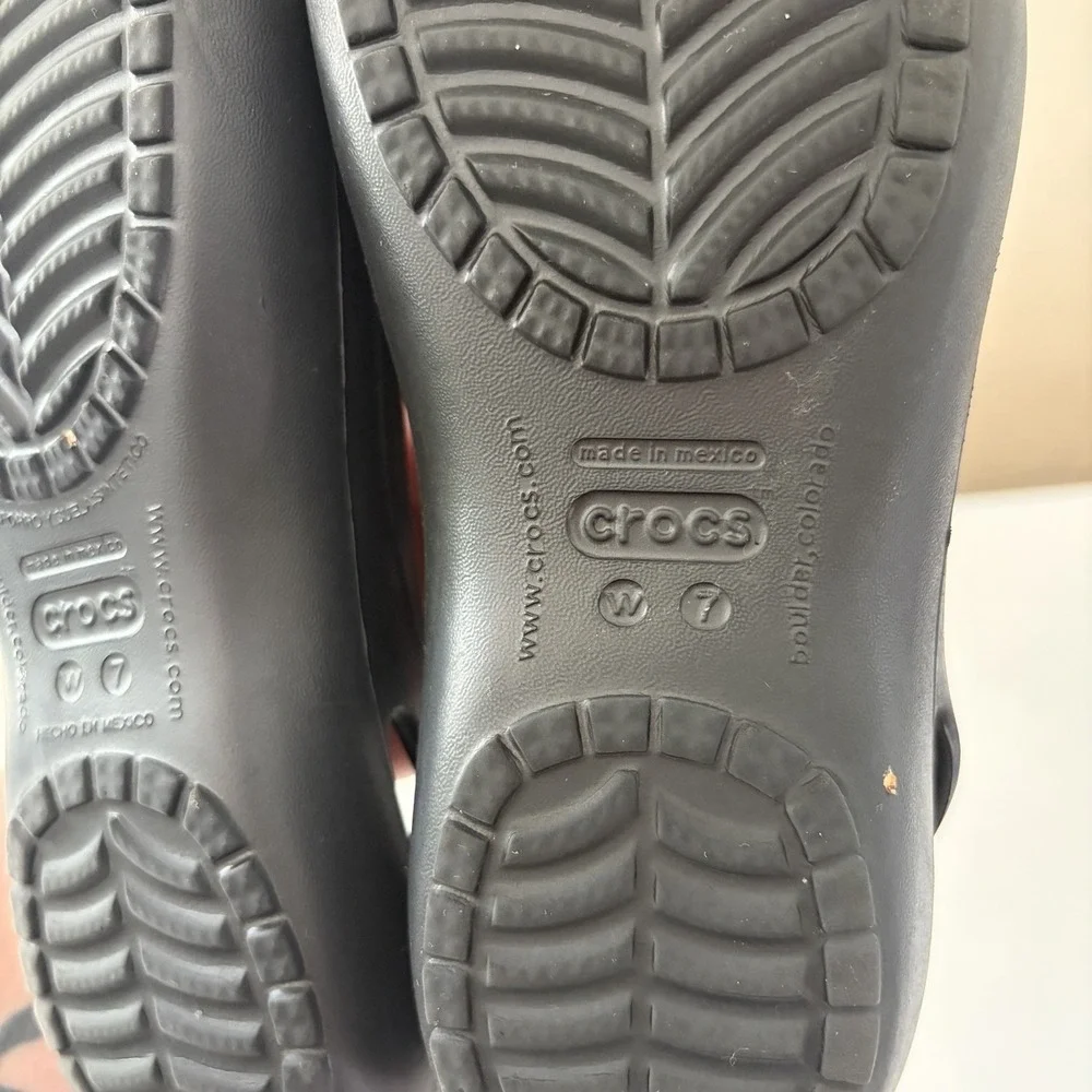 Crocs Womens Kadee Ballet Flats Size 7 Black Casual Comfort Everyday